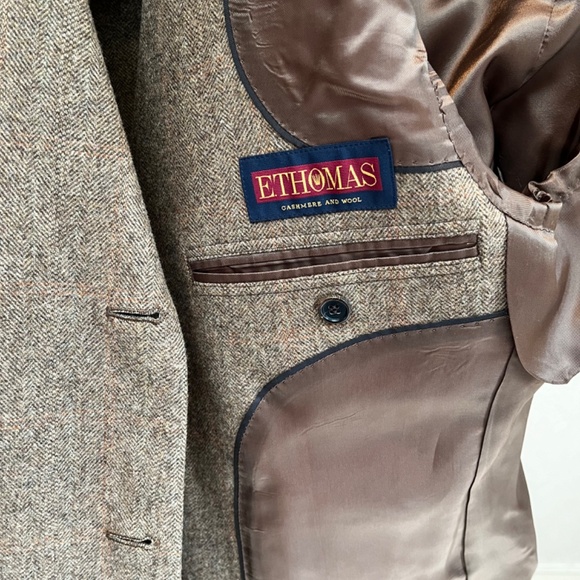 Brooks Brothers Men's Mens Brown Wool/Cashmere Blazer Jacket 38R Three 3 Buttons - Picture 10 of 16